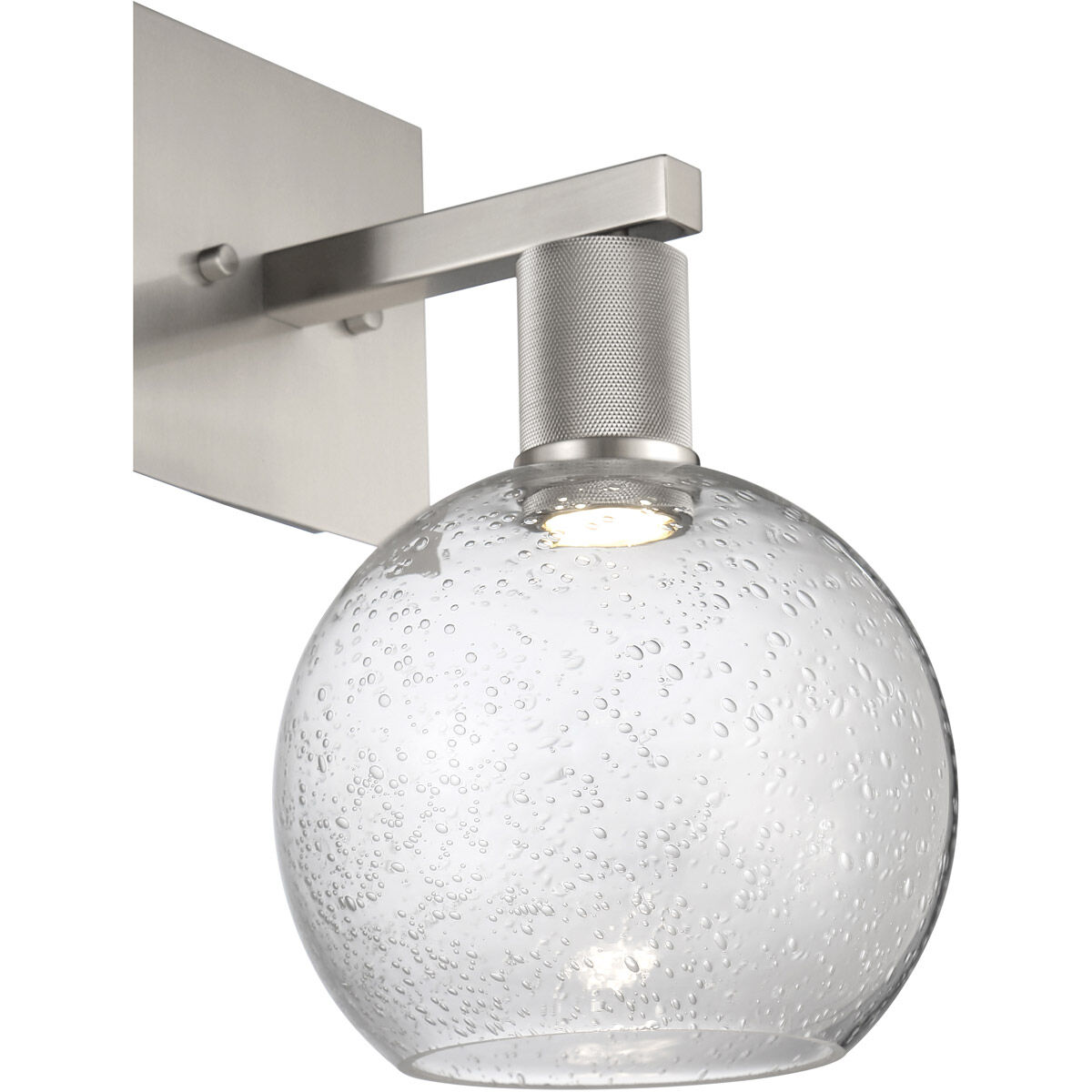 Port Nine LED 8 inch Brushed Steel Wall Sconce Wall Light in Seeded