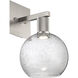 Port Nine LED 8 inch Brushed Steel Wall Sconce Wall Light in Seeded