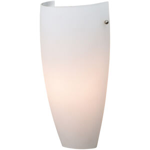 Daphne LED 6 inch Brushed Steel ADA Wall Sconce Wall Light in Opal