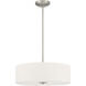 Mid Town LED 18 inch Brushed Steel Pendant / Semi-Flush Ceiling Light