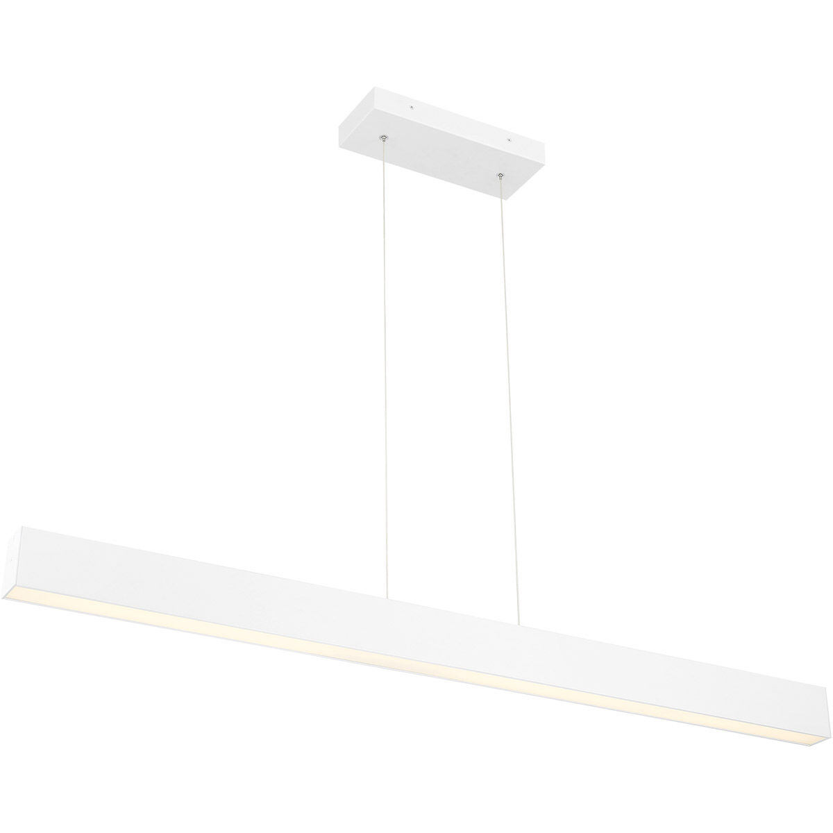 Form Dual LED 2 inch Matte White Pendant Ceiling Light