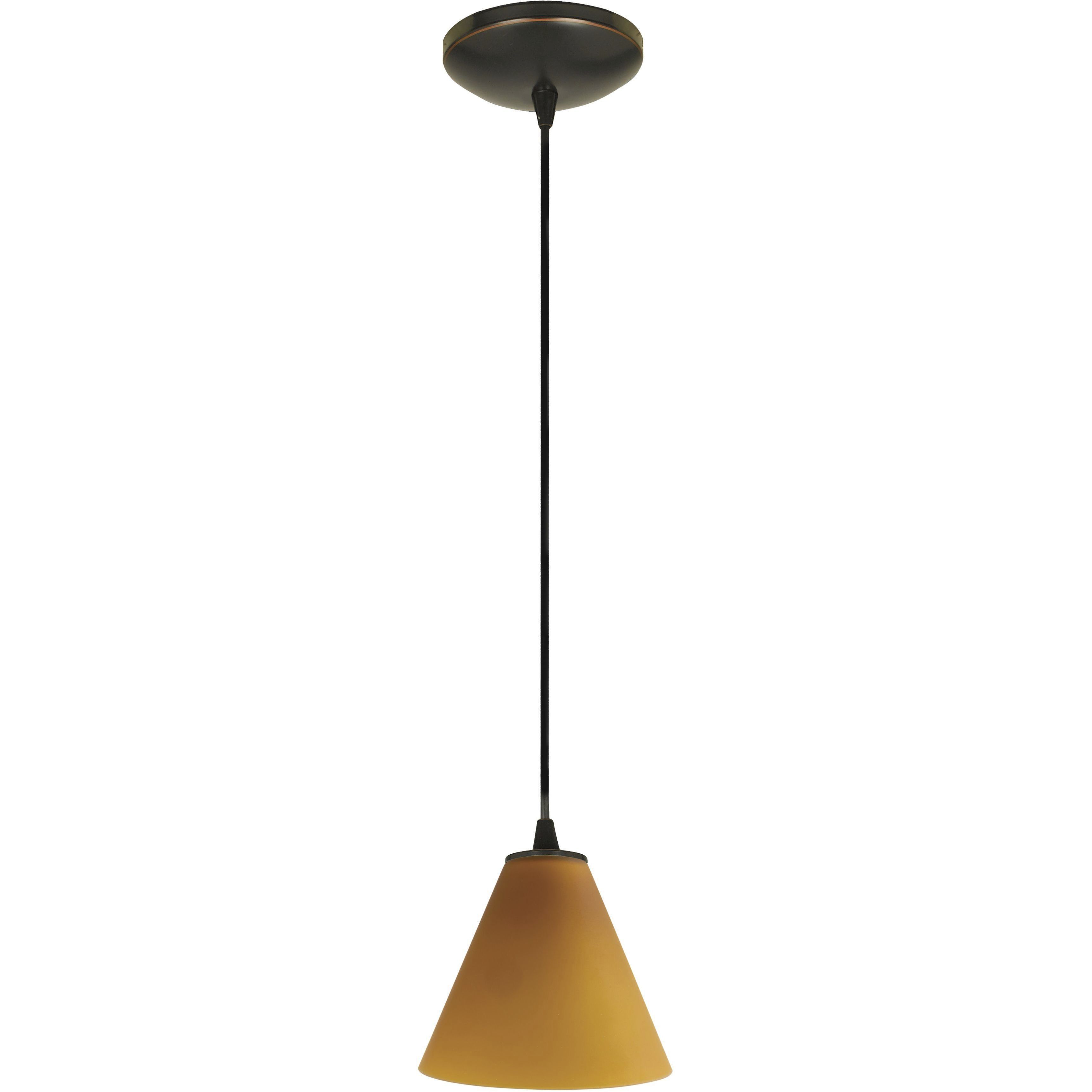 Martini LED 7 inch Oil Rubbed Bronze Pendant Ceiling Light in Amber