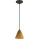 Martini LED 7 inch Oil Rubbed Bronze Pendant Ceiling Light in Amber