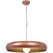 Bistro LED 24 inch Copper and Gold Pendant Ceiling Light