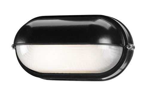 Nauticus 1 Light 4.25 inch Black Outdoor Wall Sconce in Incandescent