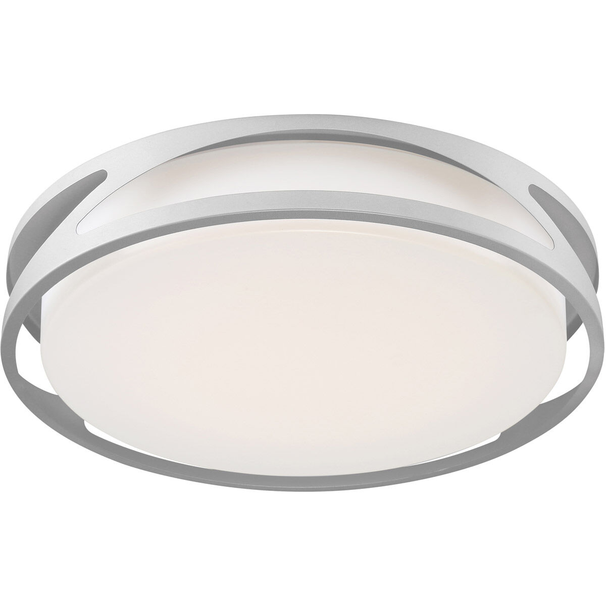 Lucia LED 21.75 inch Satin and White Flush Mount Ceiling Light