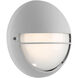 Clifton LED 9.75 inch Satin Outdoor Bulkhead