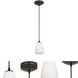 Sherry 1 Light 4.5 inch Oil Rubbed Bronze Pendant Ceiling Light in Opal