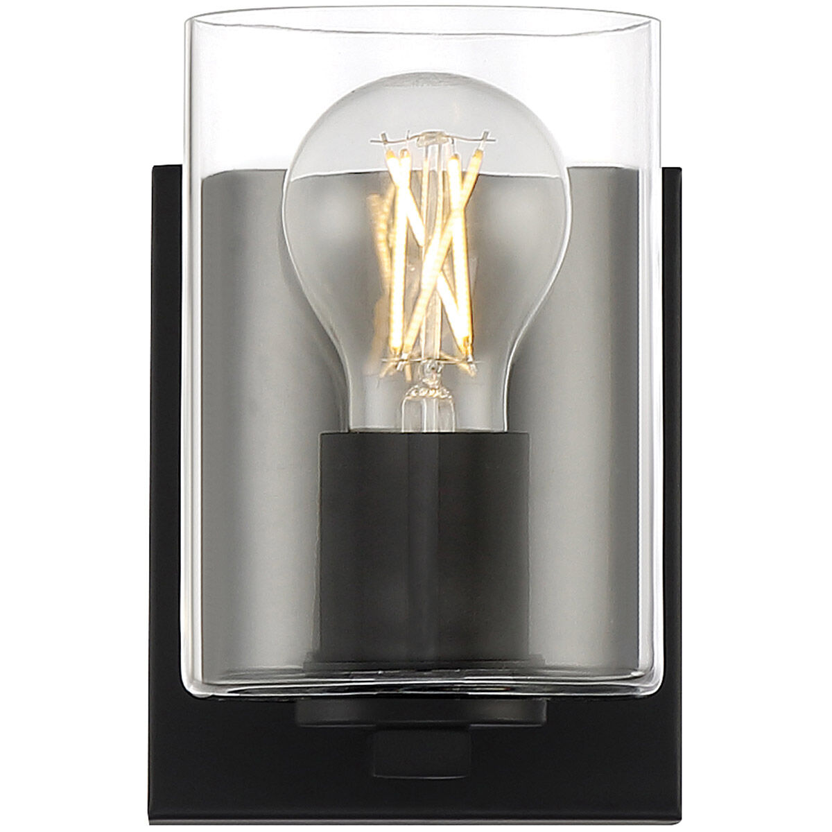 Oslo LED 5 inch Matte Black Bath/Vanity Wall Light