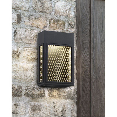 Metro LED 8 inch Black and Gold ADA Wall Sconce Wall Light