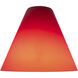 Inari Silk Glass 7 inch Pendant Glass Shade in Red