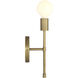 Iconic II G LED 5 inch Antique Brushed Brass Wall Sconce Wall Light