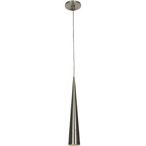 Apollo LED 3 inch Brushed Steel Pendant Ceiling Light