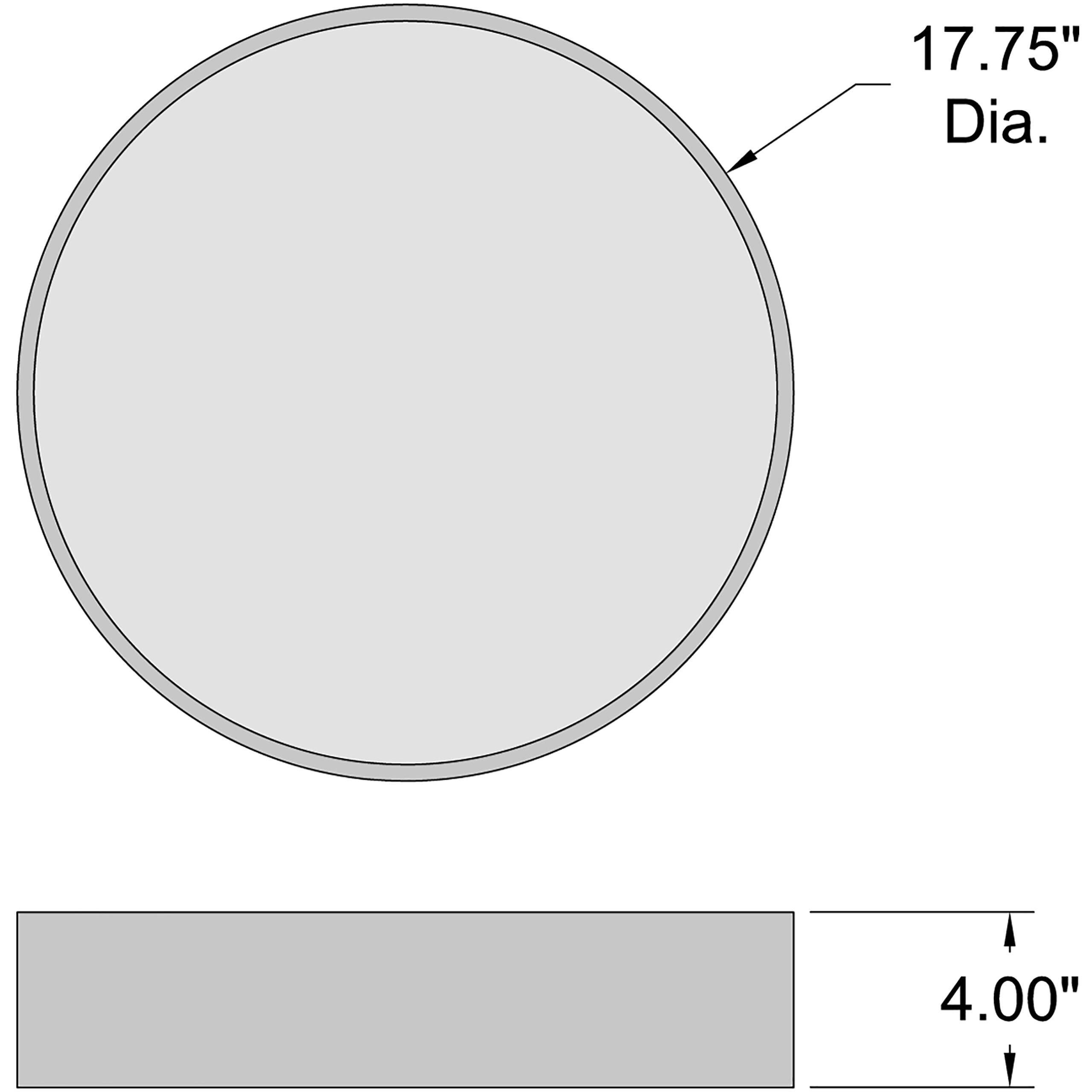 Como LED 17.75 inch Black Flush Mount Ceiling Light