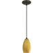 Champagne 1 Light 5 inch Oil Rubbed Bronze Pendant Ceiling Light in Maya