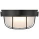 Nauticus Round Dual Mount 10 inch Black Outdoor Wall Sconce