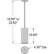 Pilson 5 inch Matte White Pendant Ceiling Light