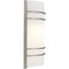 Cassi 2 Light 7.5 inch Brushed Steel ADA Wall Sconce Wall Light