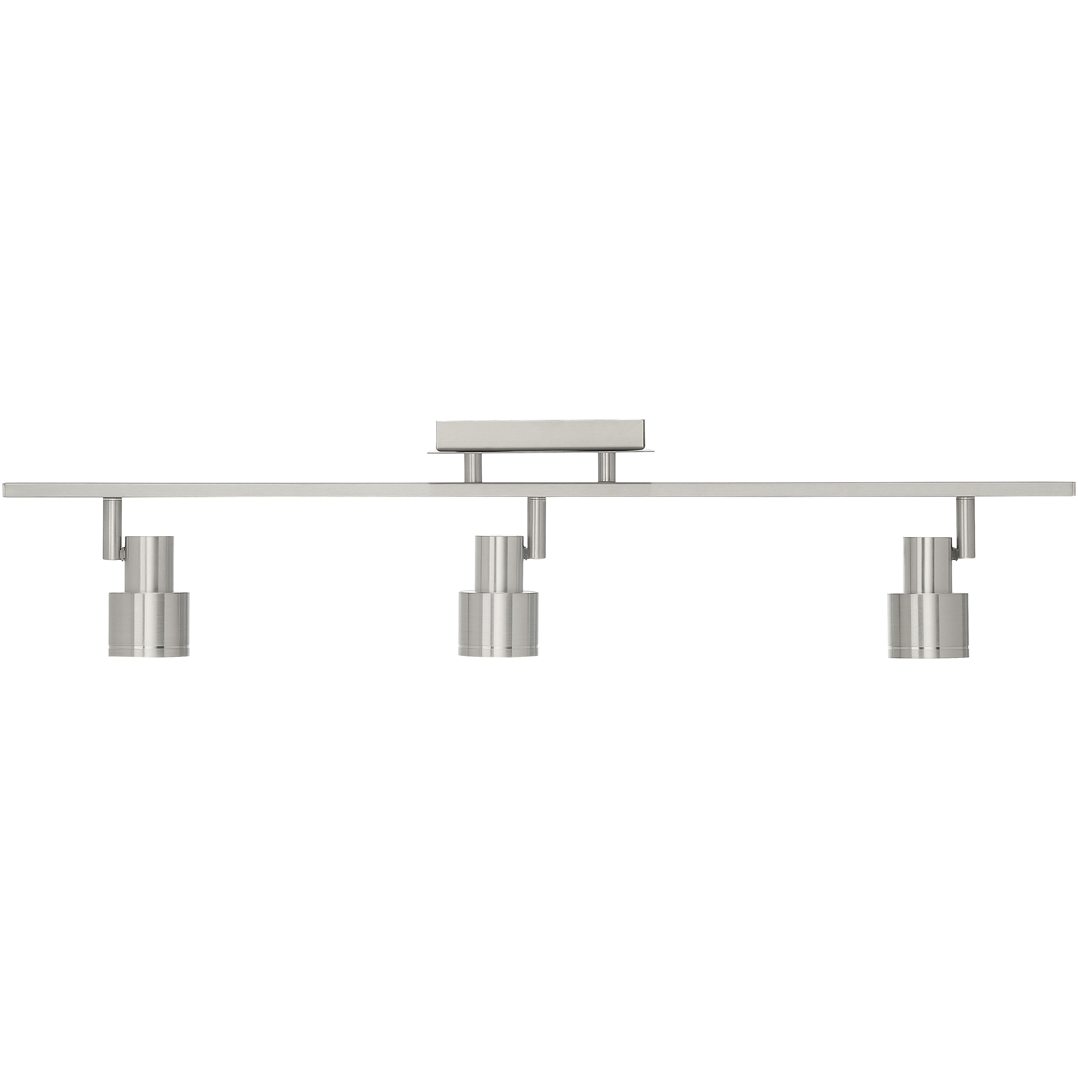Lincoln 3 Light 120 Brushed Steel Track Ceiling Light