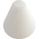 Inari Silk Glass 7 inch Pendant Glass Shade in White