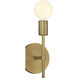 Iconic II G LED 5 inch Antique Brushed Brass Wall Sconce Wall Light