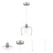 Port Nine LED 9 inch Brushed Steel Pendant Ceiling Light