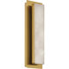 Ada 5.25 inch Antique Brushed Brass ADA Wall Sconce Wall Light