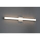 Maxx 36 inch Brushed Steel Vanity/Bath Bar Wall Light