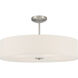 Mid Town LED 24 inch Brushed Steel Pendant / Semi-Flush Ceiling Light
