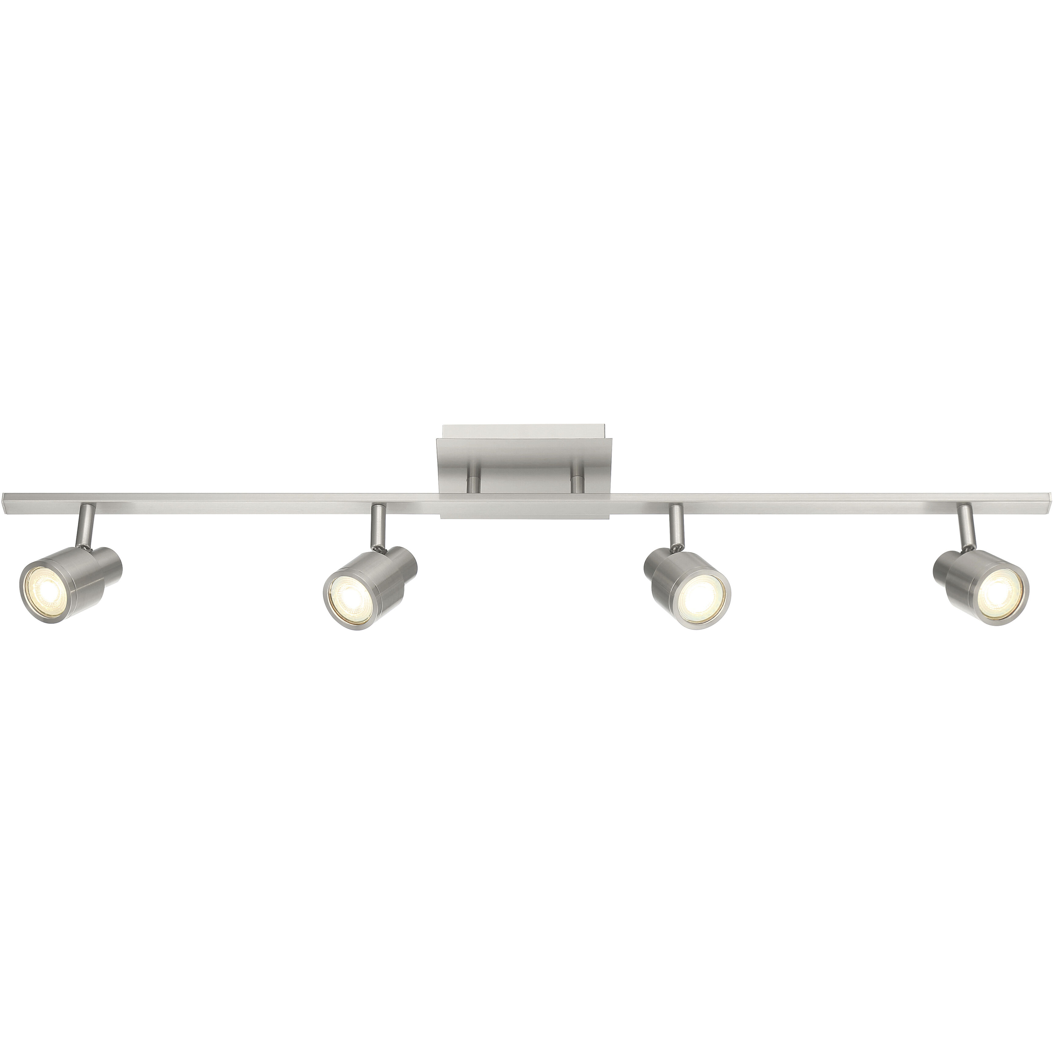 Lincoln 4 Light 120 Brushed Steel Track Ceiling Light