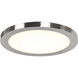 Disc LED 7.5 inch Brushed Steel Flush Mount Ceiling Light