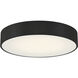 Como LED 13.75 inch Black and White Flush Mount Ceiling Light