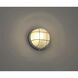 Nauticus Round Dual Mount 1 Light 10 inch Satin Outdoor Wall Sconce