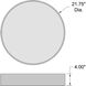 Como LED 21.75 inch Satin Flush Mount Ceiling Light