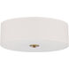 Mid Town LED 18 inch Antique Brushed Brass Flush Mount Ceiling Light