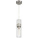 Nash 3 inch Brushed Steel Pendant Ceiling Light