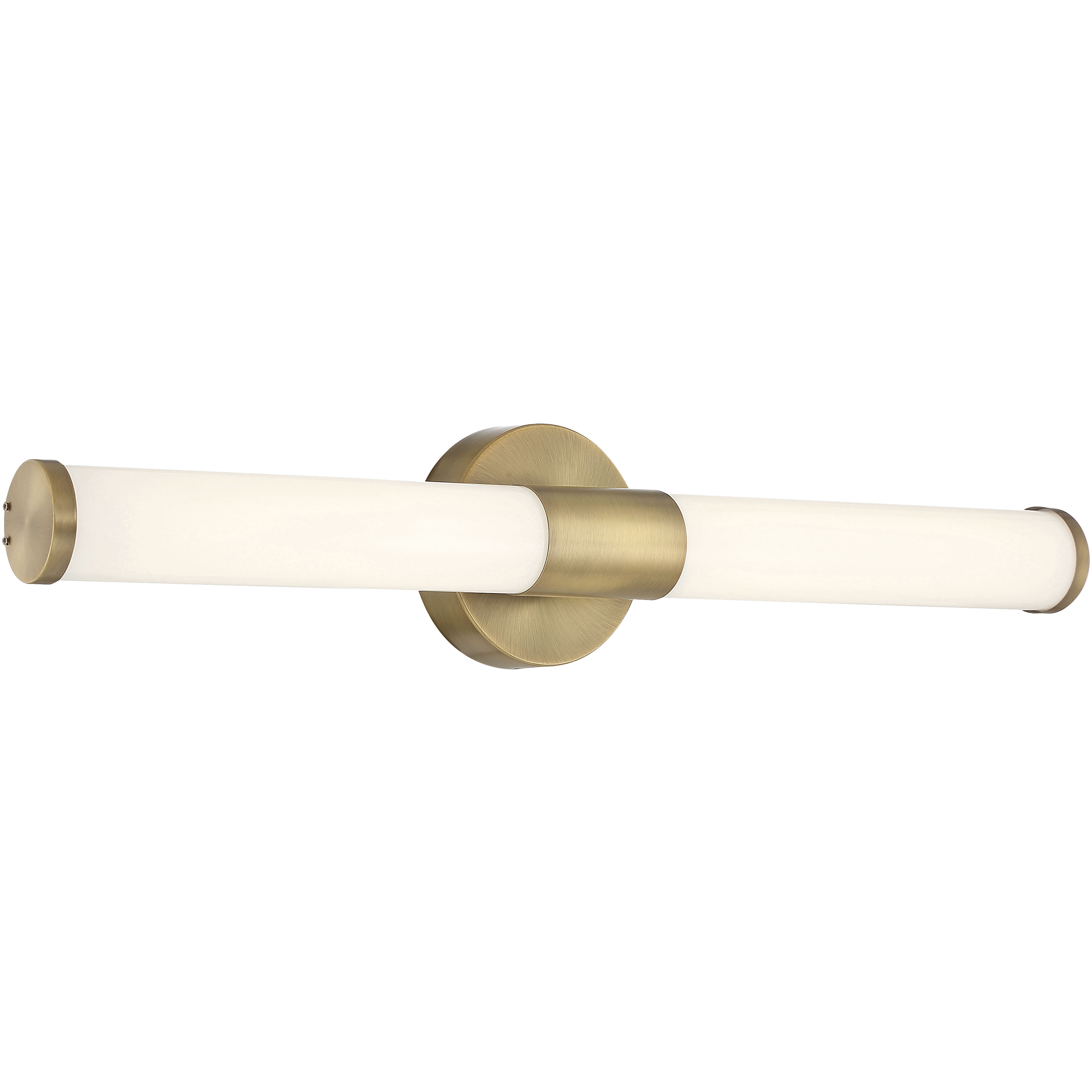 Retreat 1 Light 24 inch Antique Brushed Brass Bath Vanity Wall Light in Opal, Medium