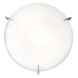 Zenon LED 16 inch Brushed Steel Flush Mount Ceiling Light