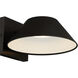 Solano LED 5 inch Black Outdoor Wall Sconce