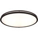 Solero Oval LED 18.25 inch Bronze Flush Mount Ceiling Light