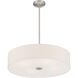 Mid Town LED 24 inch Brushed Steel Pendant / Semi-Flush Ceiling Light