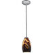Champagne 1 Light 5 inch Brushed Steel Pendant Ceiling Light in Inca