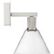 Port Nine LED 8 inch Brushed Steel Wall Sconce Wall Light in Clear
