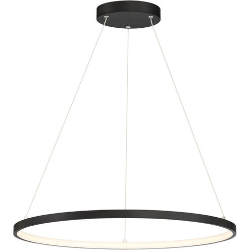 Anello LED 32 inch Matte Black Pendant Ceiling Light