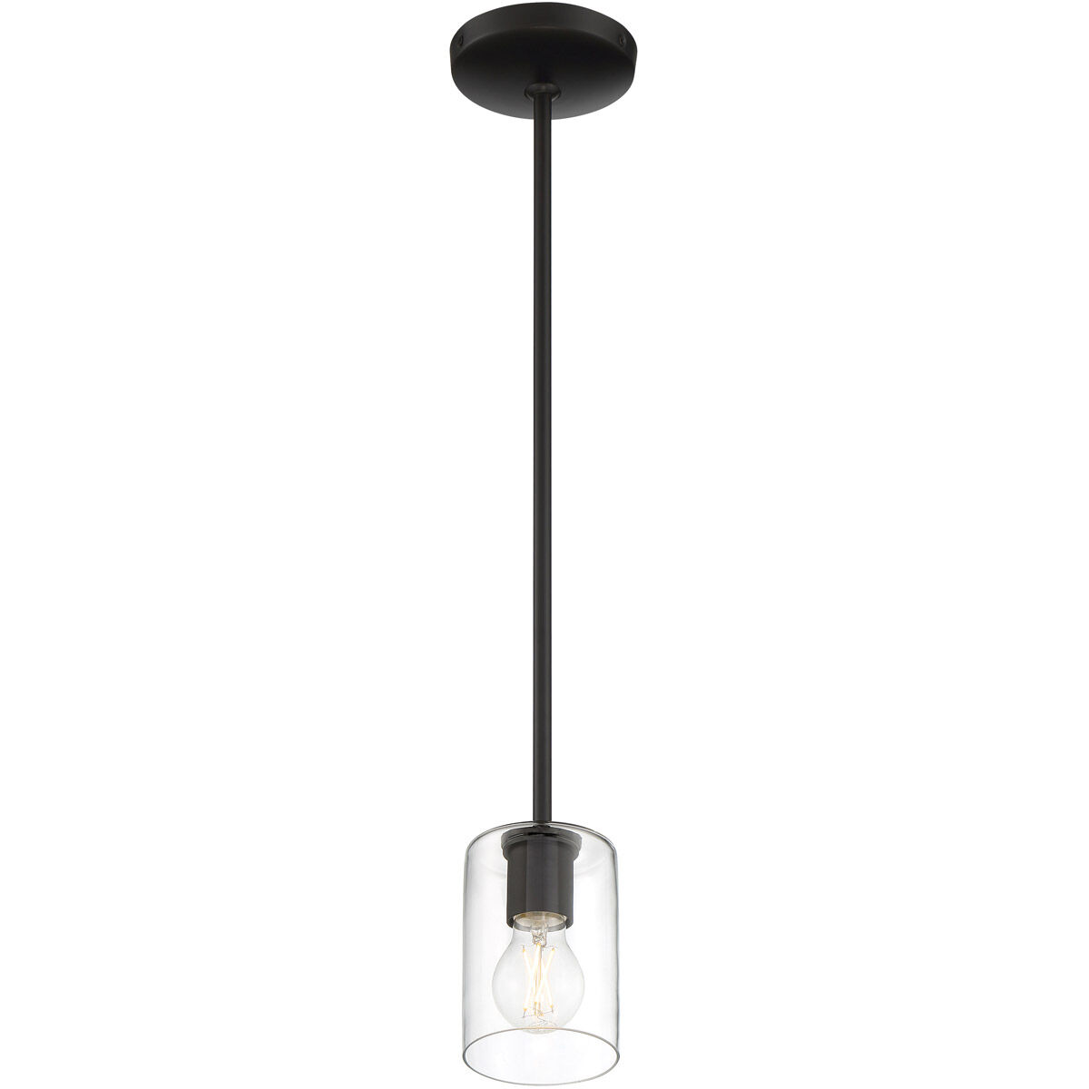 Oslo LED 4 inch Matte Black Pendant Ceiling Light