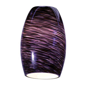 Chianti Glass 5 inch Pendant Glass Shade in Purple Swirl