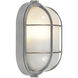 Nauticus 1 Light 4.25 inch Satin Outdoor Wall Sconce in Incandescent