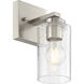 Ellie 1 Light 4.75 inch Brushed Steel Wall Sconce Wall Light