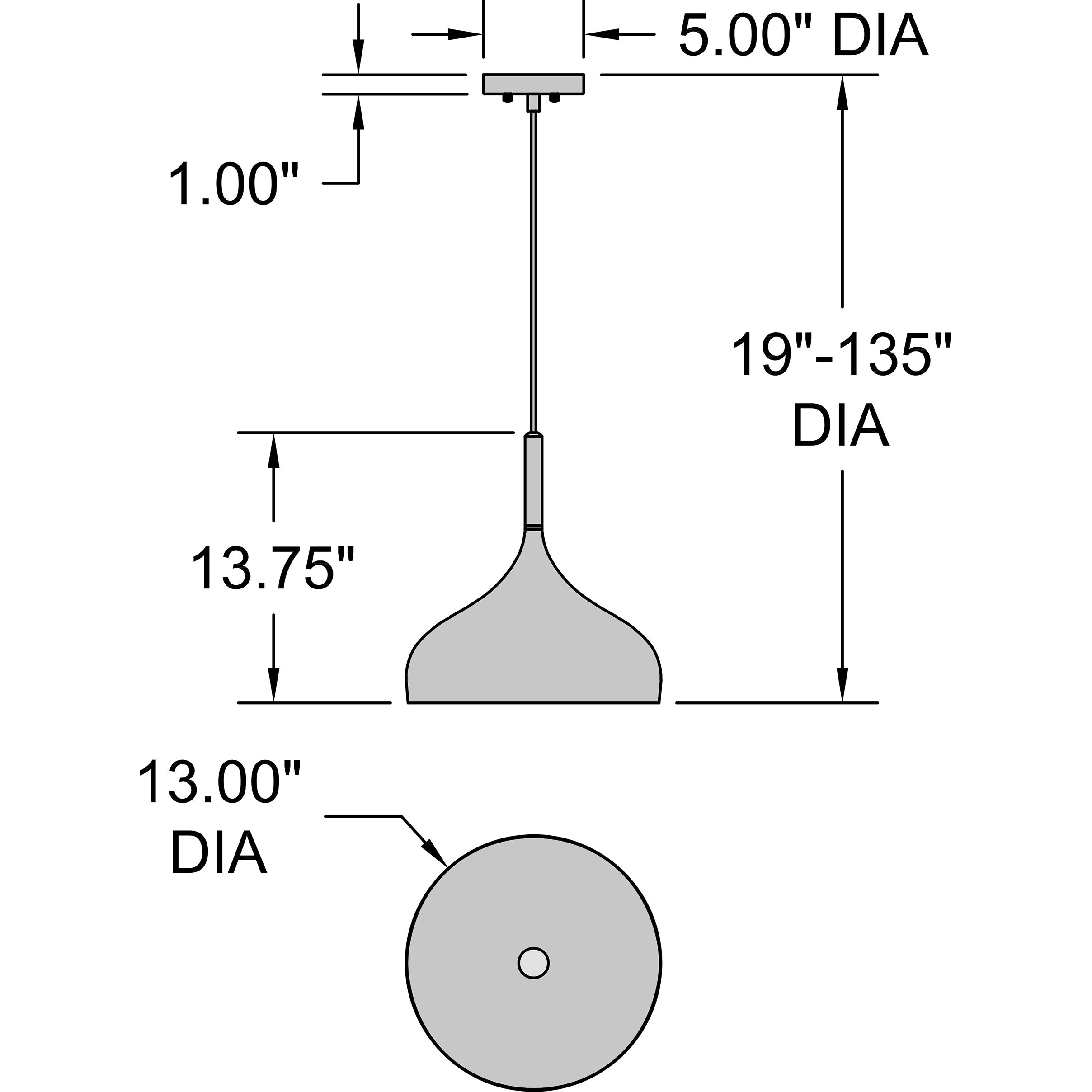 Olivia LED 13 inch White and Natural Pendant Ceiling Light