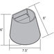 Cone Wall Sconce Wall Light in White